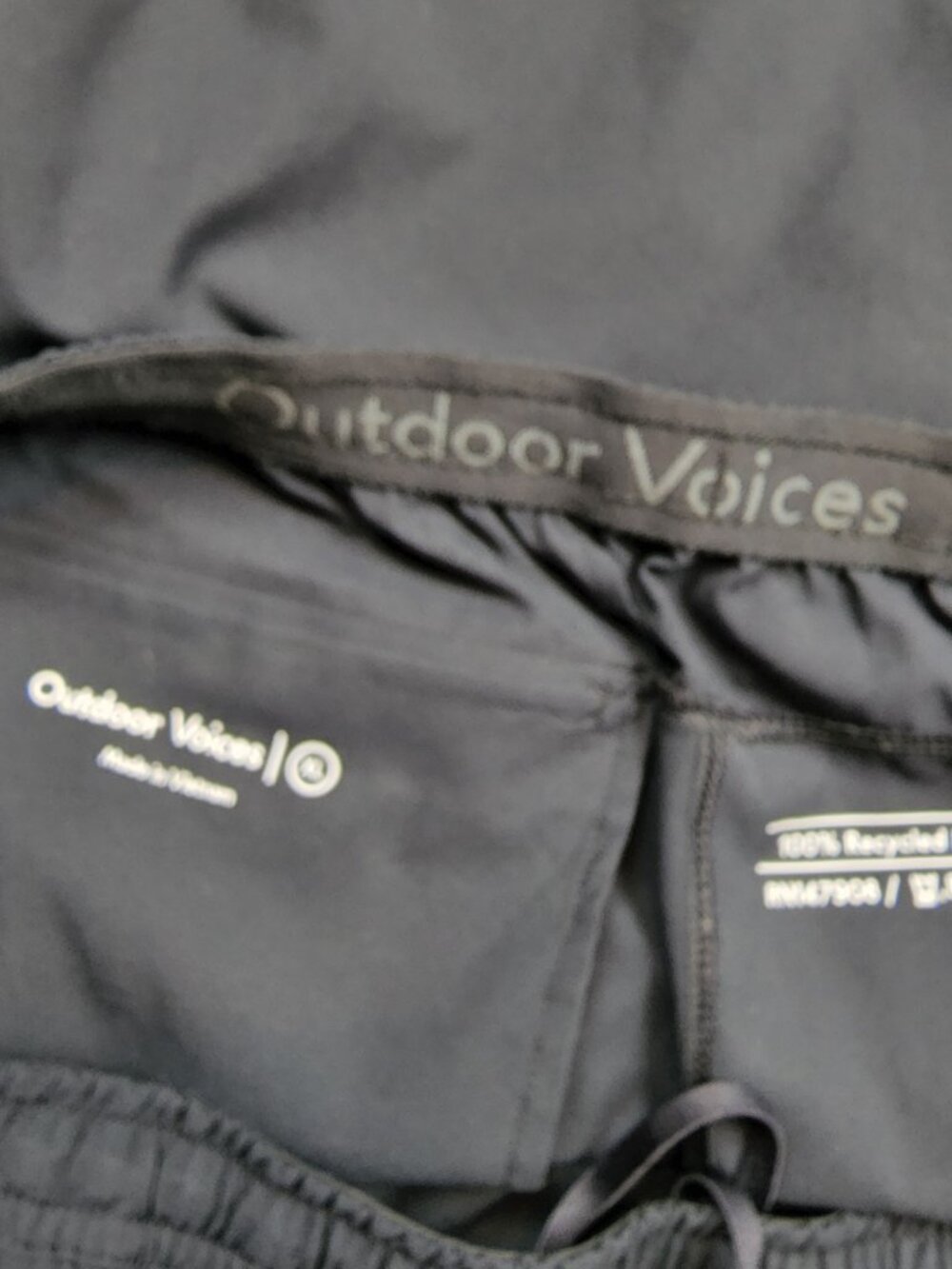 Outdoor Voices Men’s Nylon Performance Stretch Jogger Pants Drawstring Size XL - Picture 7 of 8